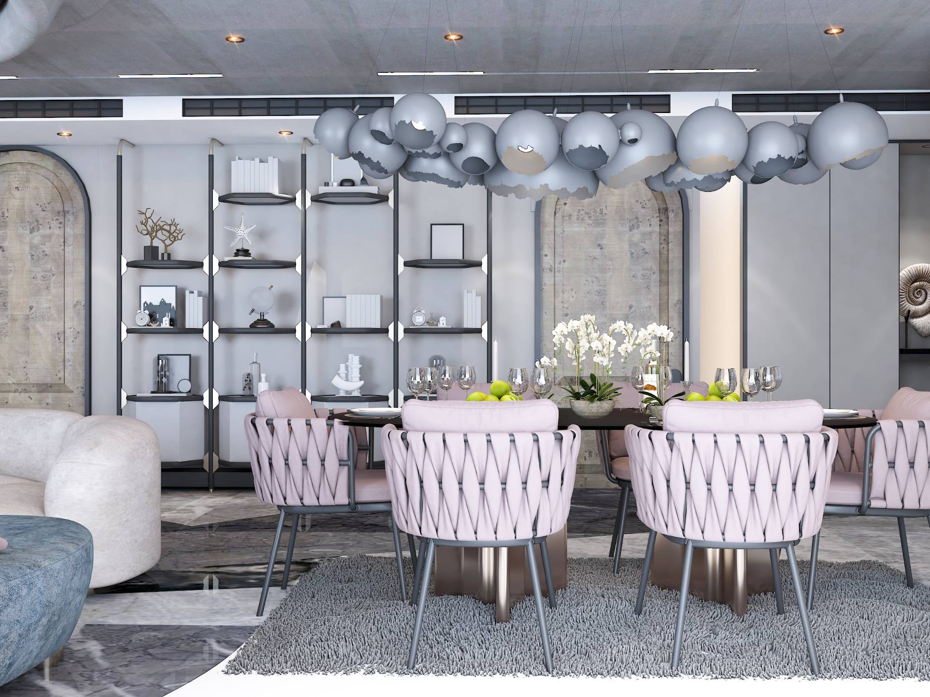 Dining table interior design